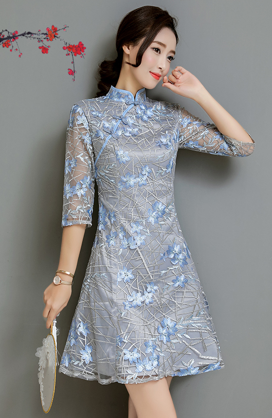FF-147 Classic Cheongsam As picture